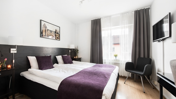 Rymliga och bekväma dubbelrum | Hotel City Gävle